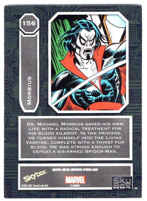 2022 SkyBox Marvel Metal Universe Spider-Man #156 Morbius SP