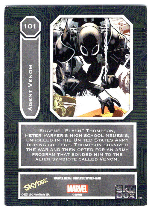 2022 SkyBox Marvel Metal Universe Spider-Man #101 Agent Venom SP