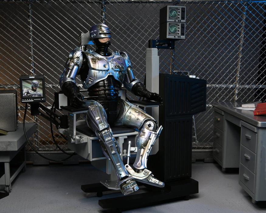 Ultimate Battle Damaged RoboCop with Chair