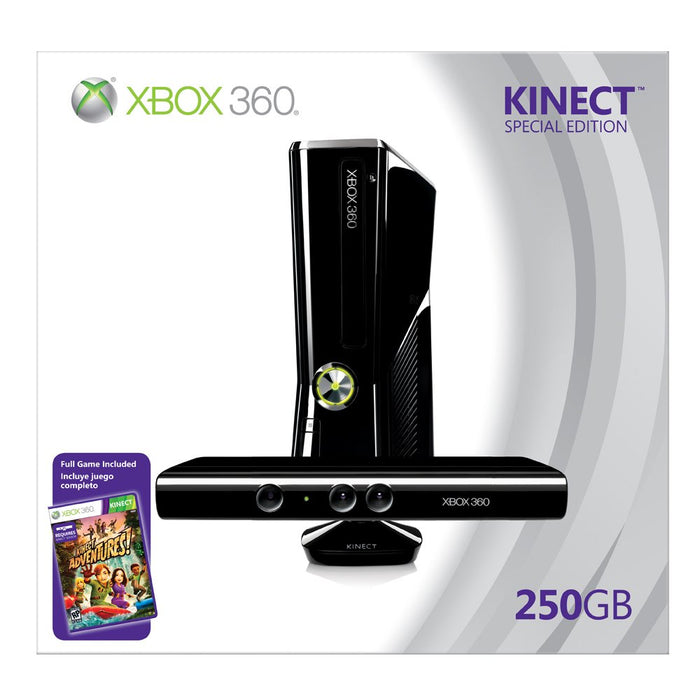 Xbox 360 Slim Console 250GB Kinect Bundle