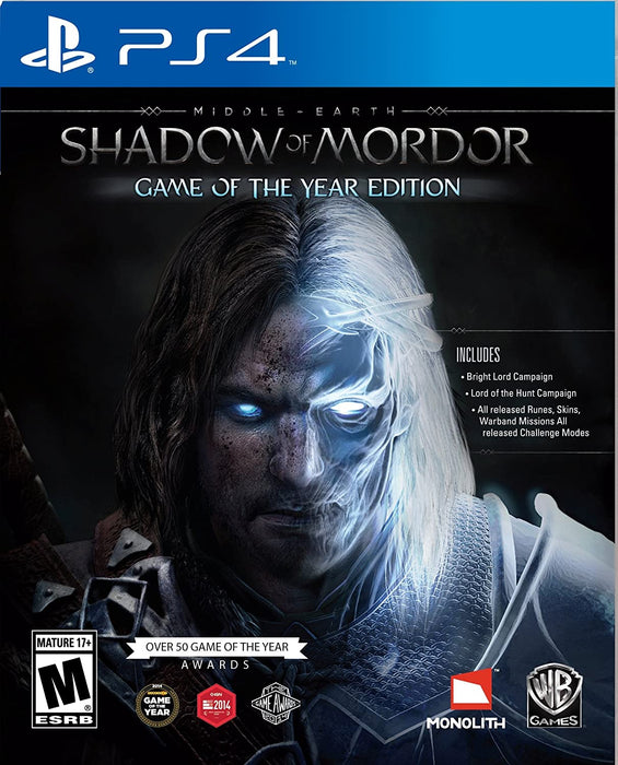 Middle Earth: Shadow of Mordor [Game of the Year] for Playstaion 4