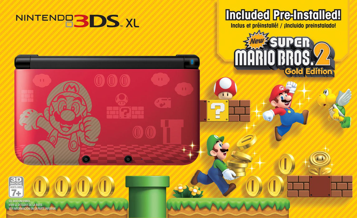 Nintendo 3DS XL Super Mario Bros 2 Limited Edition