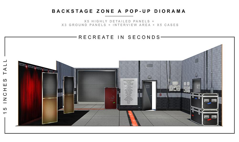 Backstage Zone Pop-Up Diorama 1:12 Scale