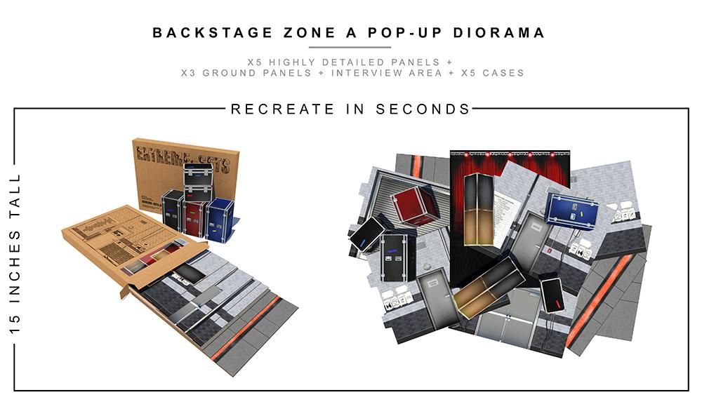 Backstage Zone Pop-Up Diorama 1:12 Scale