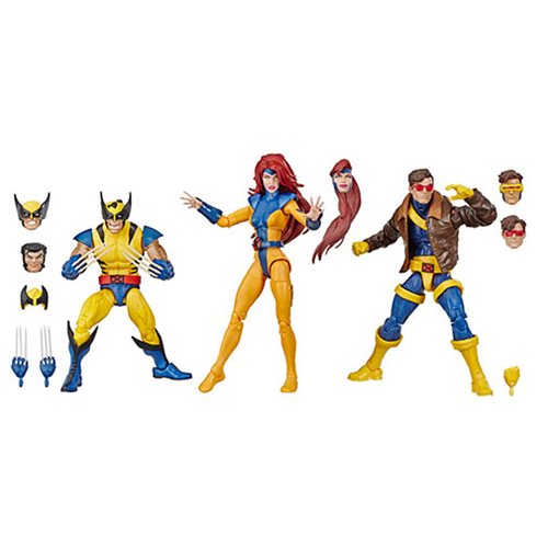 Marvel Legends X-Men Jean Grey, Cyclops, and Wolverine 6-Inch Action Figure 3-Pack - Exclusive