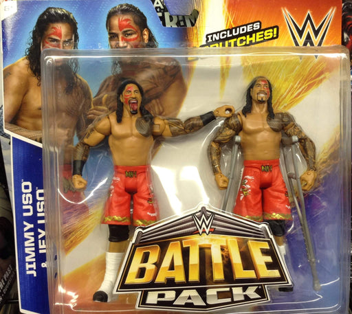 WWE Battle Pack Series #36 Jimmy and Jey Uso with Crutches