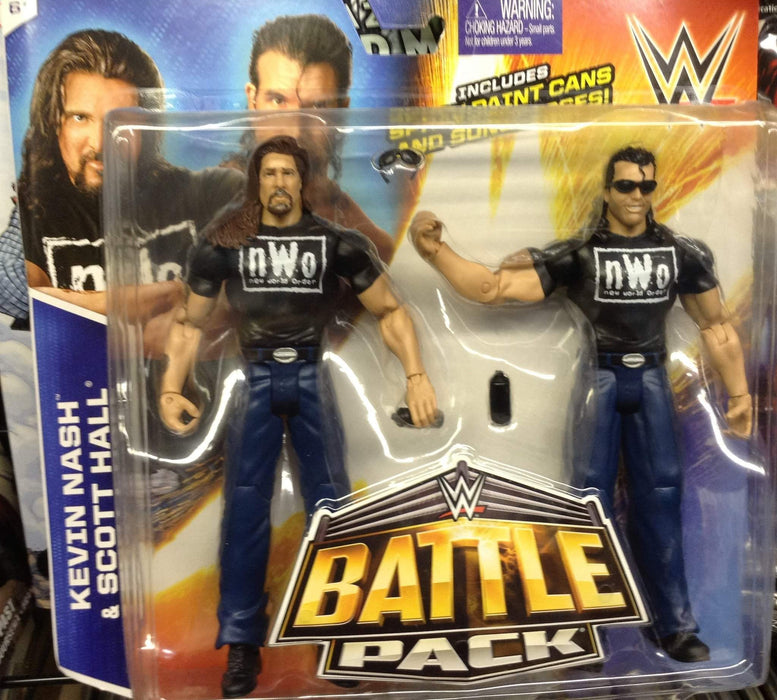 WWE Battle Pack Series #36 Scott Hall / Kevin Nash with spray paint cans and sunglasses