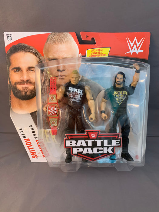 Seth Rollins vs Brock Lesnar - WWE Battle Pack Series 63