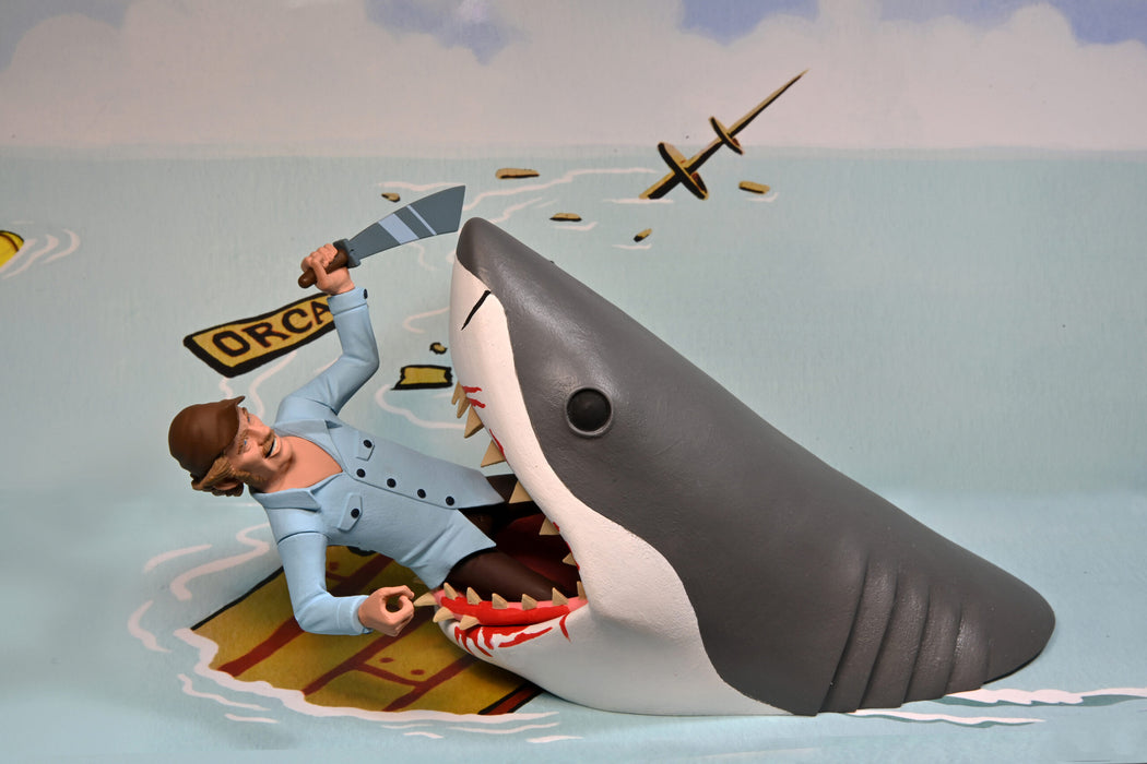 Jaws Toony Terrors – 6? Scale Action Figures – Quint and Shark 2-Pack