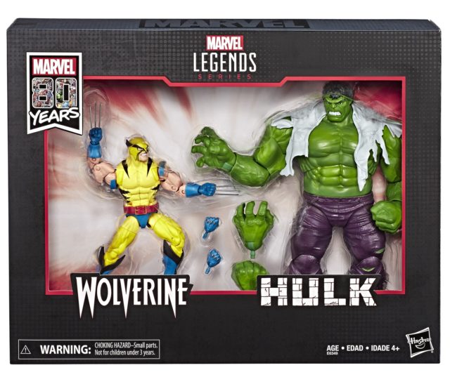 Marvel Legends 80th Anniversary Wolverine and Hulk 2-Pack