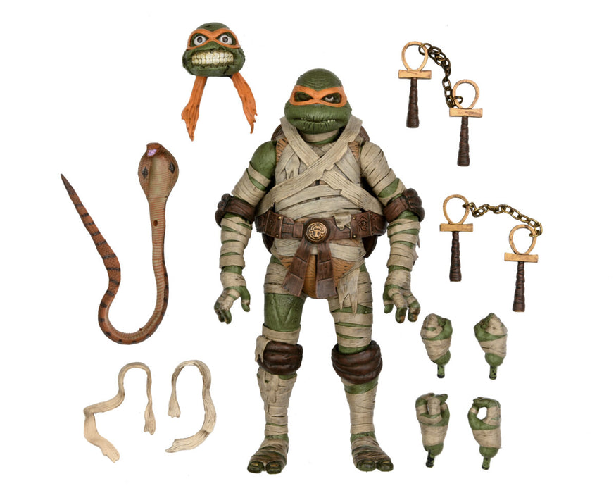 NECA Universal Monsters/Teenage Mutant Ninja Turtles - Michelangelo as The Mummy