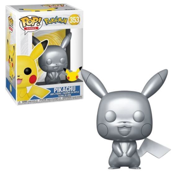 POP Games: Pokemon- Pikachu (Silver Metallic)