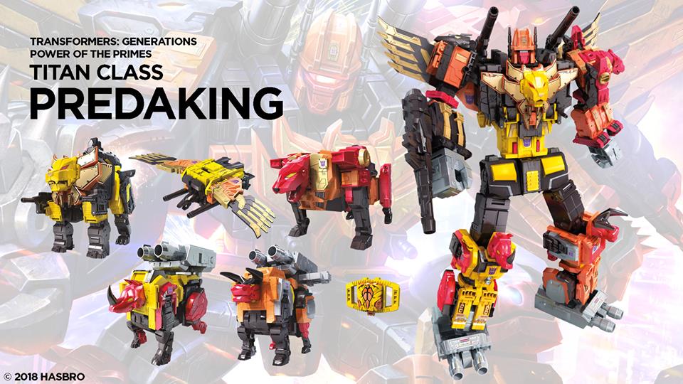 Predaking- Transformers Generations Power of the Primes TItan Class