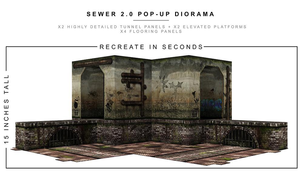 Sewer 2.0 Pop-Up Diorama 1:12 Scale