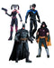 Arkham City Harley Quinn Batman Nightwing Robin 4 Pack