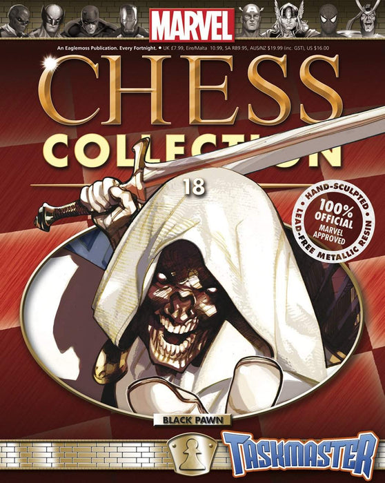 Marvel Chess Figure Collector Magazine #18 Taskmaster Black Pawn