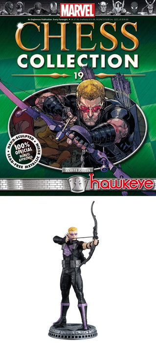 Marvel Chess Fig Collector Magazine #19 Hawkeye White Pawn