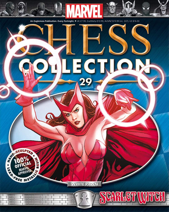 Marvel Chess Figure Collector Magazine #29 Scarlet Witch White Pawn