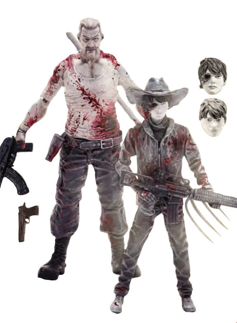 Walking Dead Series 4 Previews Exclusive Carl/Abraham  2-Pack