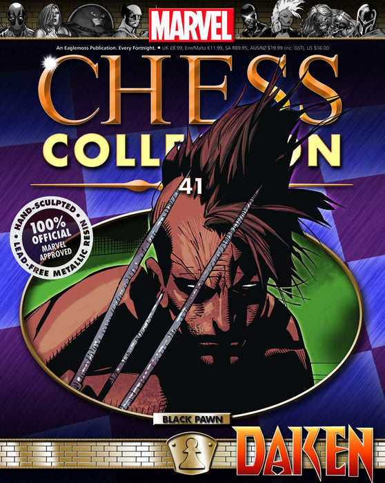 Marvel Chess Figure #41 Daken Black Pawn