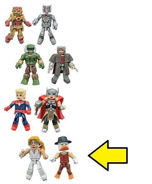 Marvel Minimates Series 64 Secret Wars - A-Force, Dazzler and Howard the Duck