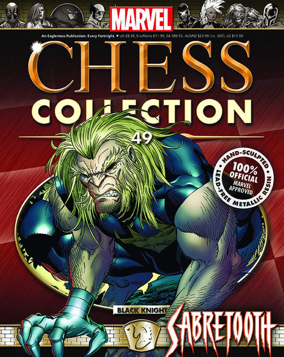 Marvel Chess #49 Sabretooth Black Knight