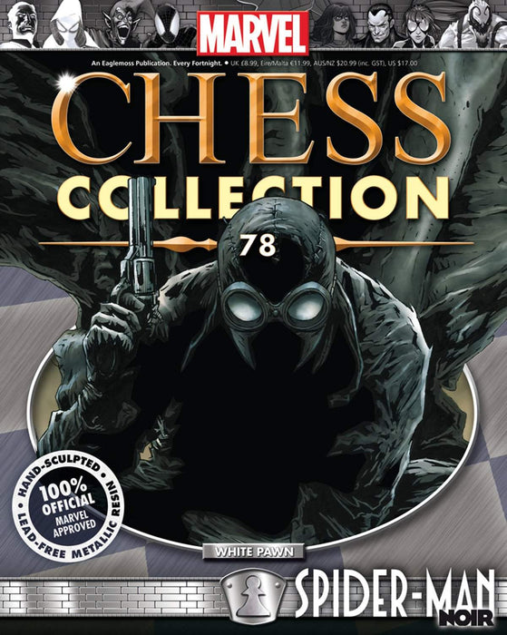 Marvel Chess Figure #78 Spider-Man Noir White Pawn