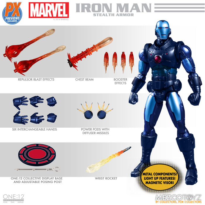 One-12 Collective Marvel Px Iron Man Stealth Armor