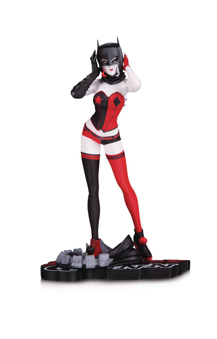 Harley Quinn Red White & Black Statue By John Timm
