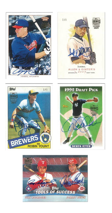 Topps 2021 Archives Signature Series Baseball Retired Edition T/C