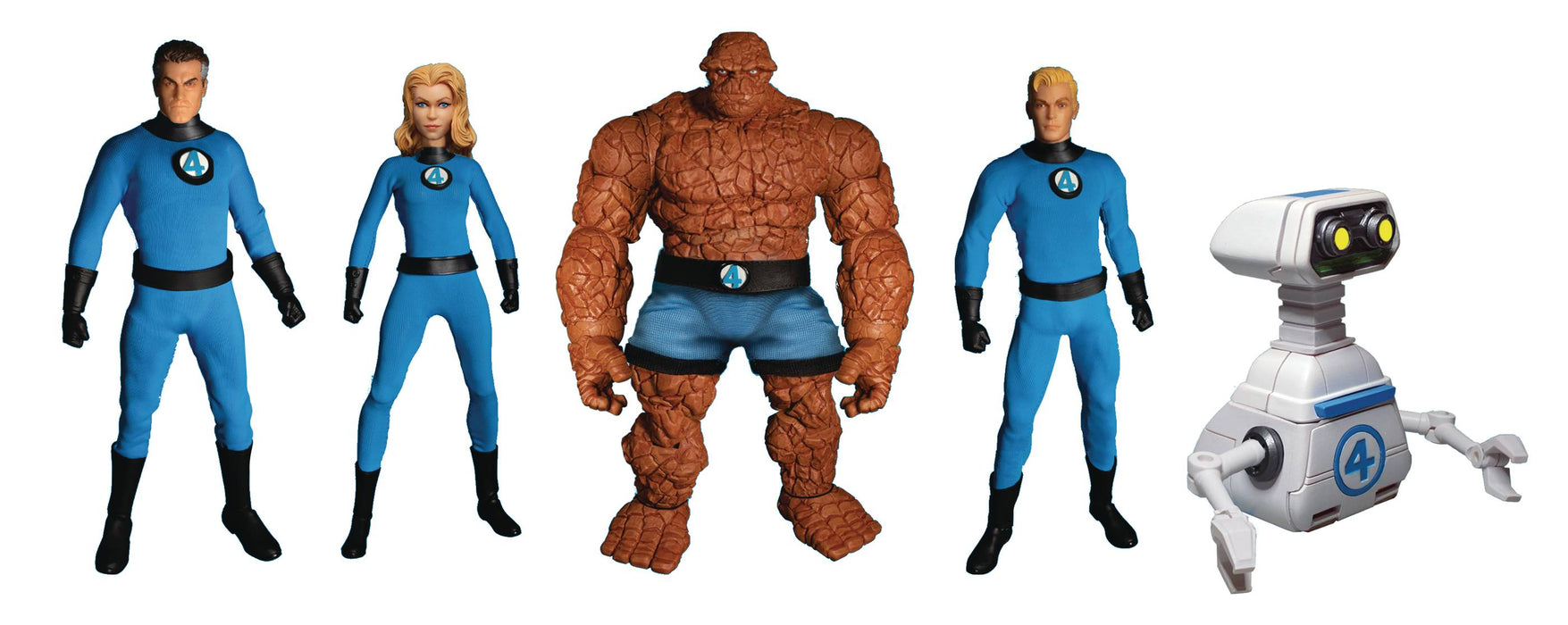 One-12 Collective Marvel Fantastic Four Dlx Steel Box Action Figure Set