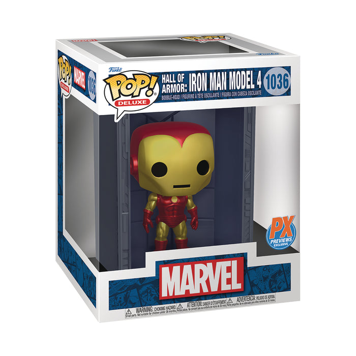 POP Marvel: Hall of Armor Iron Man Model 4 (Deluxe) [PX Previews Excl]