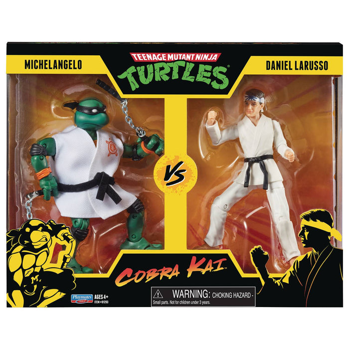 TMNT X Cobra Kai Michelangelo Vs Daniel LaRusso 2 Pack