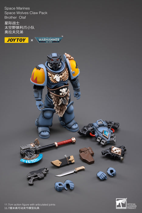 Joy Toy Warhammer 40K Space Wolves Claw Pack Olaf 1/18