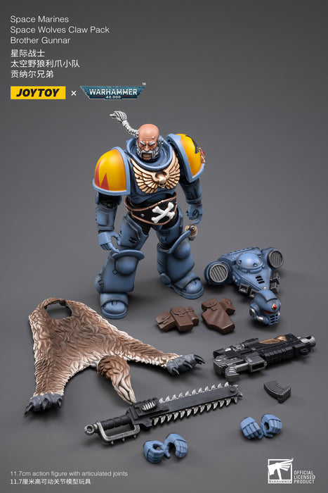 Joy Toy Warhammer 40K Space Wolves Claw Pack Logan Gunnar 1/18