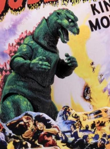 Godzilla - 12" Head to Tail Action Figure - 1956 Movie Poster Godzilla