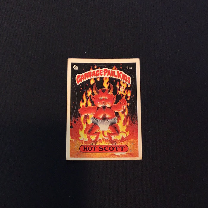 1985 Topps Garbage Pail Kids #64a Hot Scott