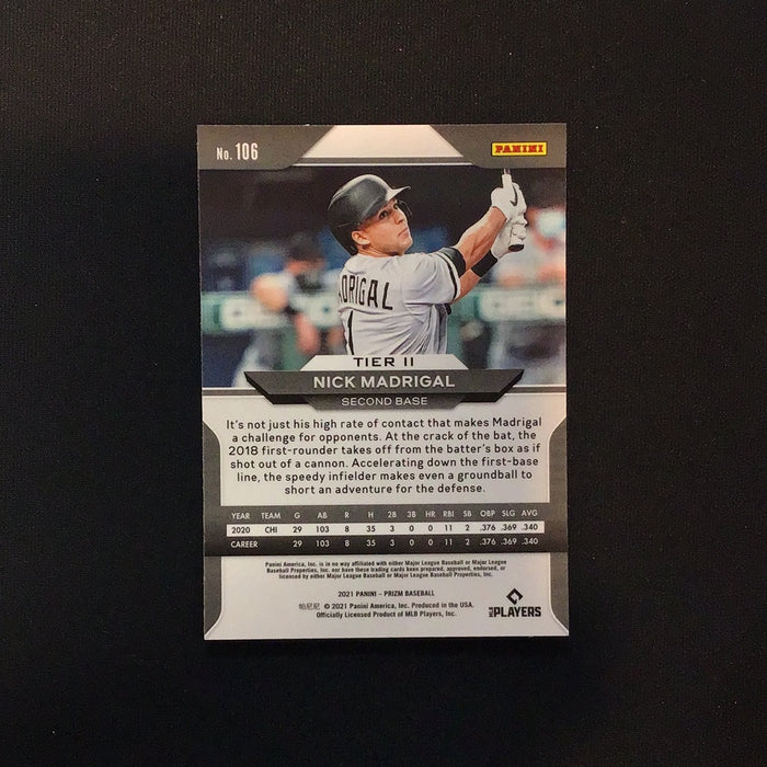 2021 Panini Prizm Prizms Silver #106 Nick Madrigal