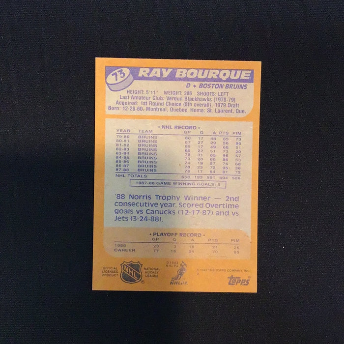 1988-89 Topps #73 Ray Bourque DP