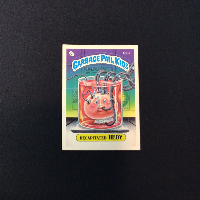 1986 Topps Garbage Pail Kids #160a Decapitated Hedy