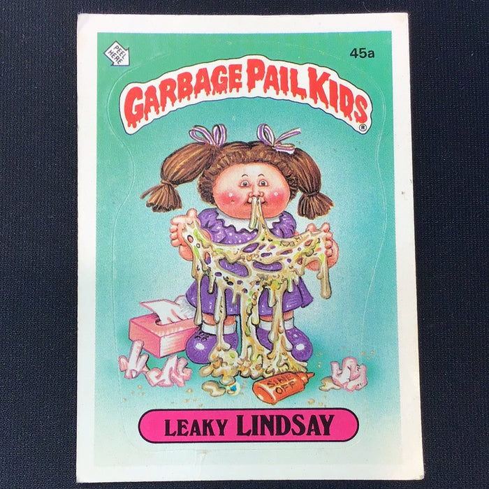 1985 Topps Garbage Pail Kids #45a Leaky Lindsay