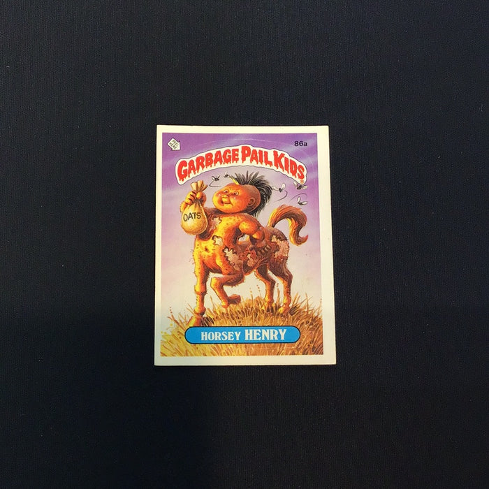 1986 Topps Garbage Pail Kids #86a Horsey Henry