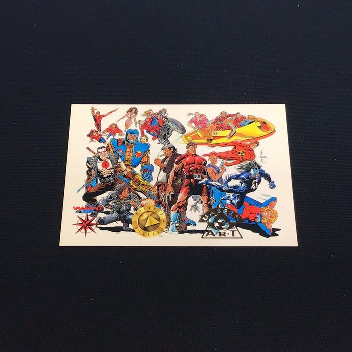 1993 Upper Deck Valiant Era Foil Art #U5 Maniac and H.A.R.D. Corps