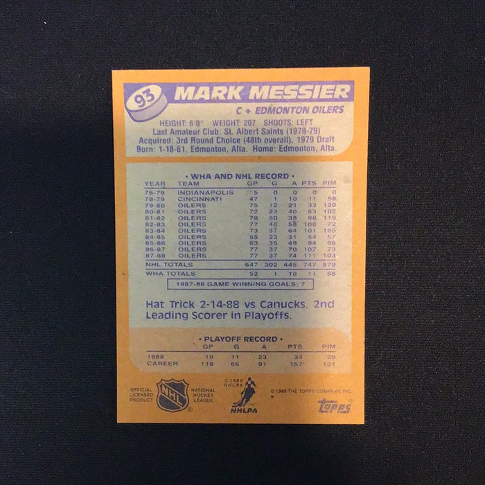 1988-89 Topps #93 Mark Messier DP