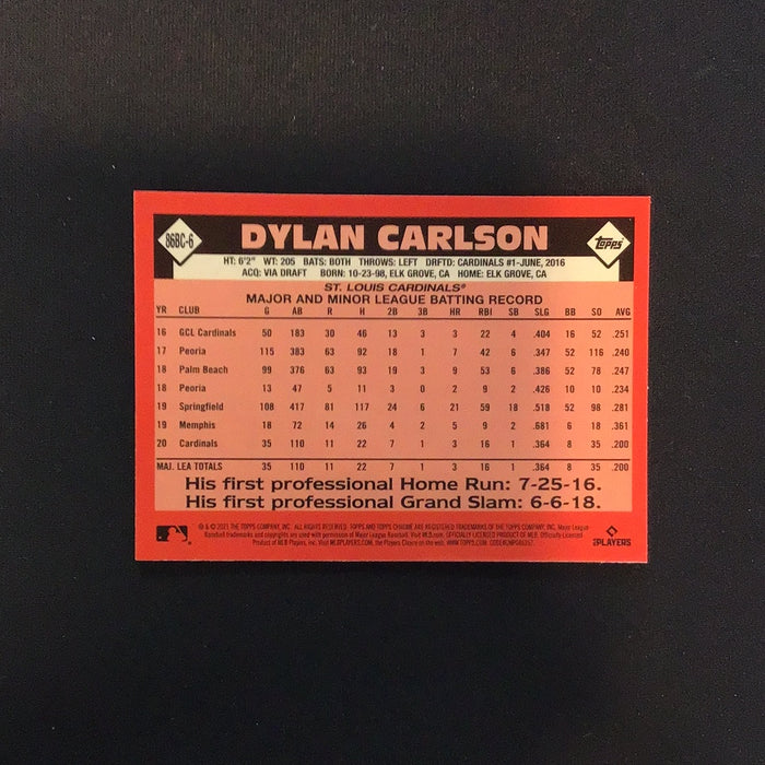 2021 Topps Chrome '86 Topps #86BC6 Dylan Carlson