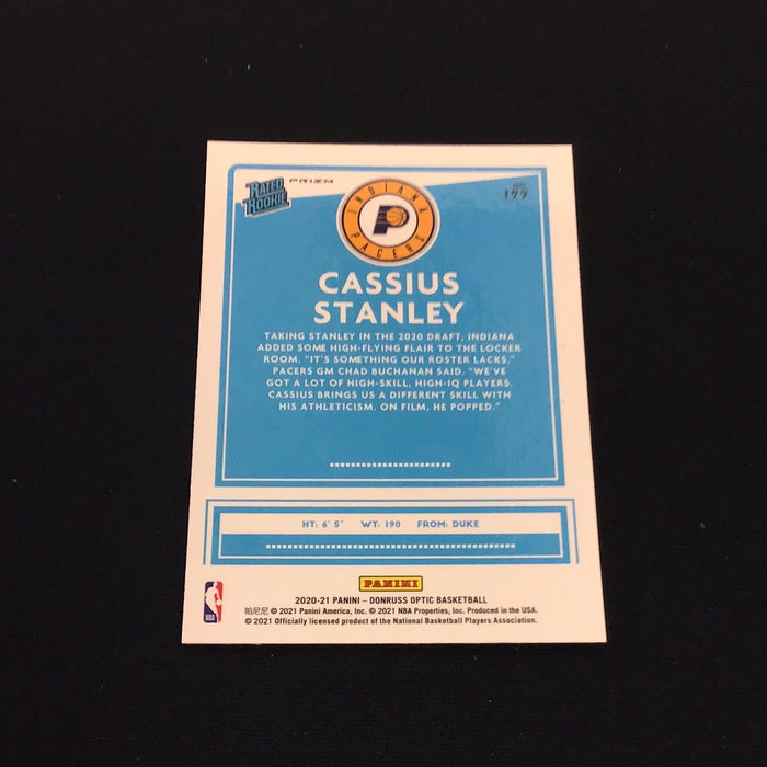 2020-21 Donruss Optic Blue Velocity #199 Cassius Stanley RR