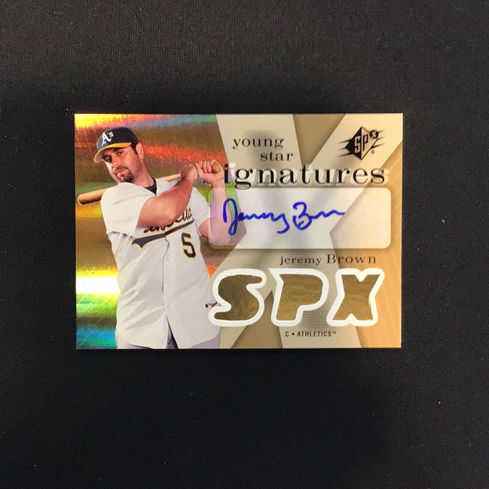 2007 SPx Young Stars Signatures #JB Jeremy Brown