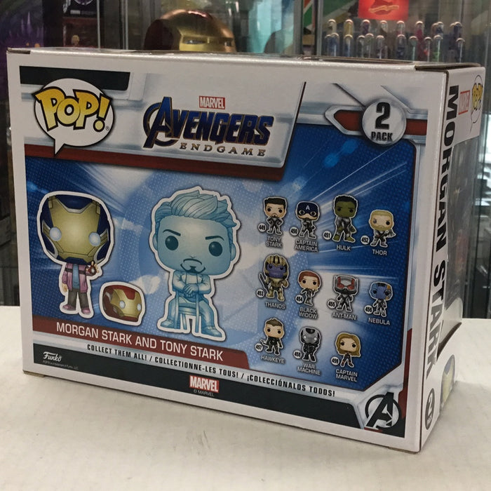 POP Avengers Endgame: Morgan & Tony Stark (GITD) [Pop in the Box Excl]