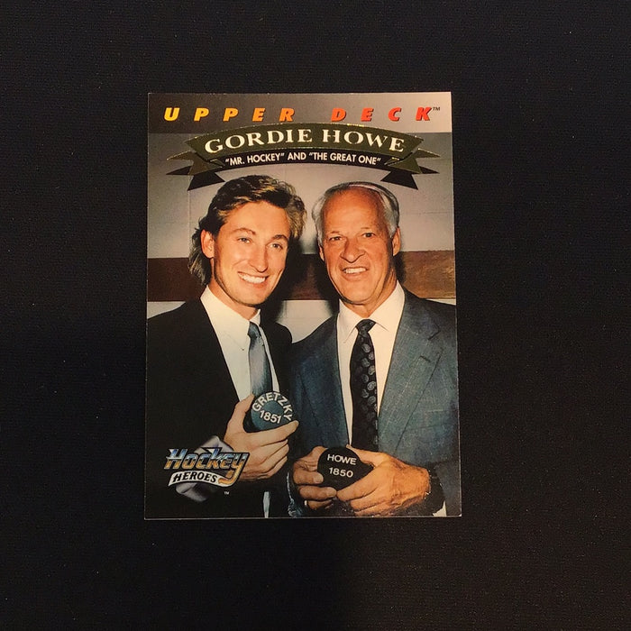 1992-93 Upper Deck Gordie Howe Heroes #26 Gordie Howe/ Wayne Gretzky