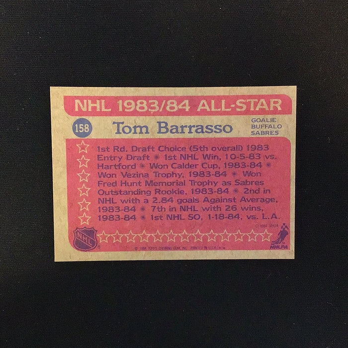 1984-85 Topps #158 Tom Barrasso AS